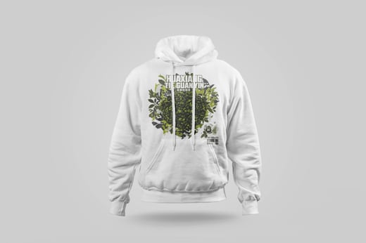 Hoodie — Floral Tie Guan Yin