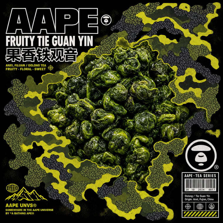 The design — Fruity Tie Guan Yin
